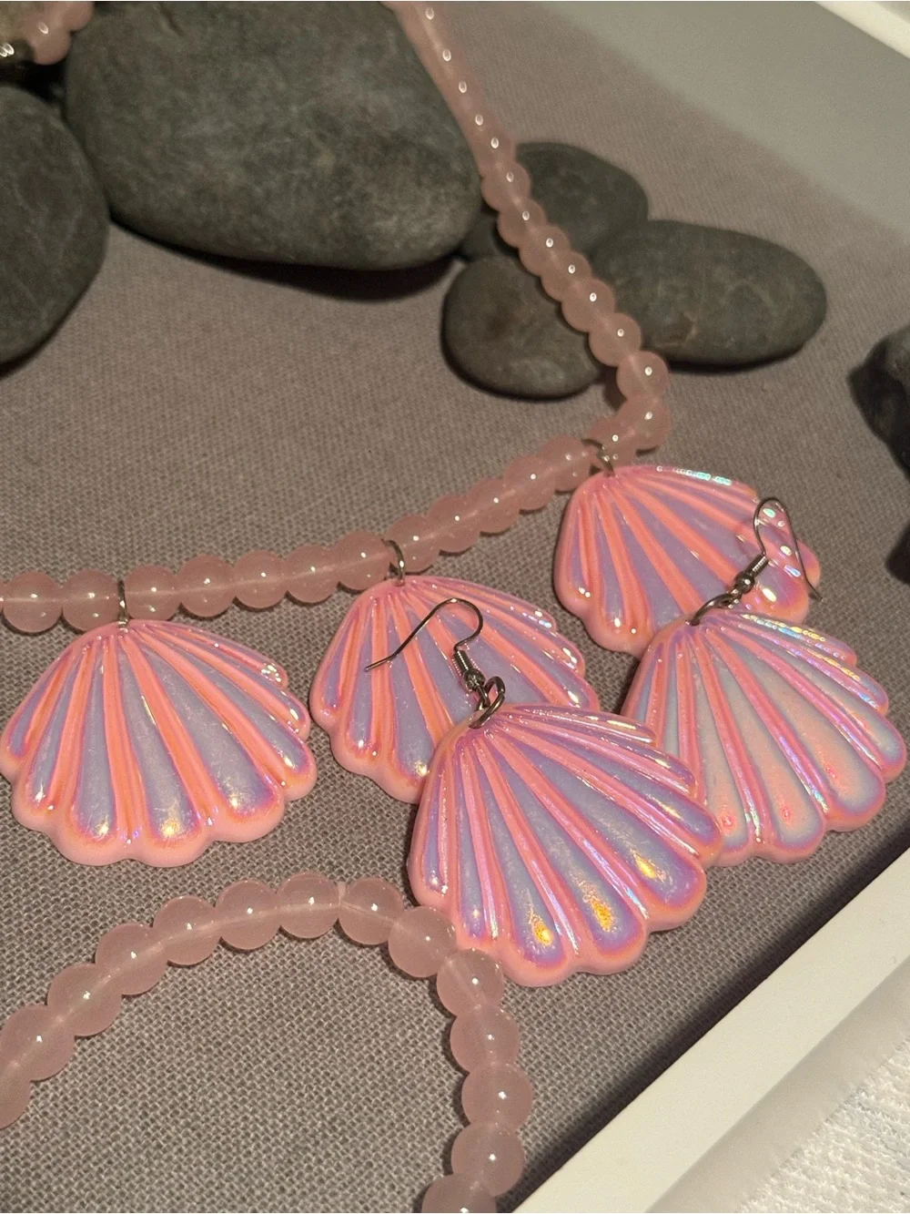 Mermaid Costume Jewelry Pink Set